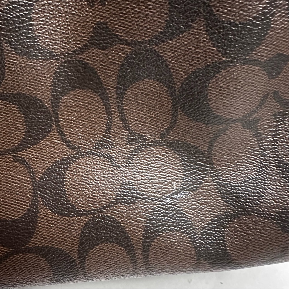 Coach Margot Carryall Satchel Bag Brown Black - Picture 3 of 13